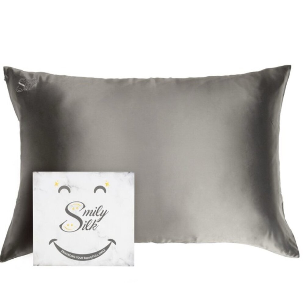 NWT Smily Silk Pillowcase - 100% Pure Mulberry Silk - 22Momme Highest Gr…